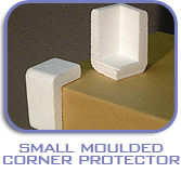 Moulded polystyrene corner protector