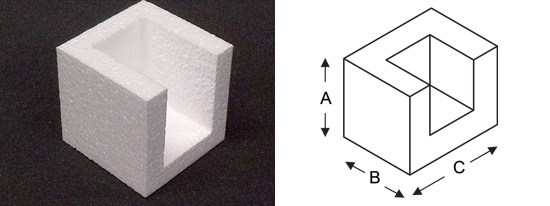 Polystyrene Closed Corner Diagram