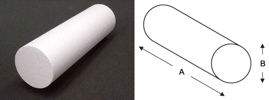 Polystyrene Cylinder Diagram