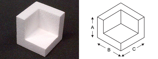 Polystyrene Open Corner Diagram