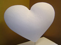 Polystyrene Shape Heart