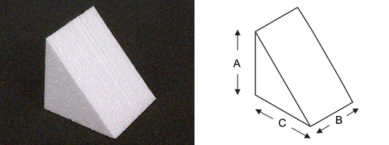 Polystyrene Wedge Diagram
